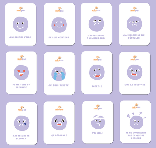 14 cartes des émotions plastifié (à venir)
