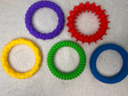 LOT DE 6 BRACELETS SENSORIEL EN SILICONE